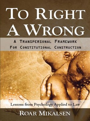 cover image of To Right a Wrong